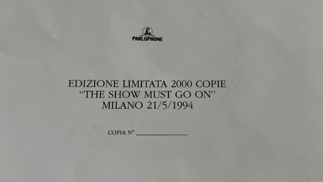 Queen - The Show Must Go On 7" Single Raro