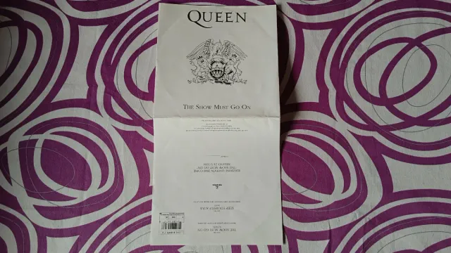 Queen - The Show Must Go On 7" Single Raro