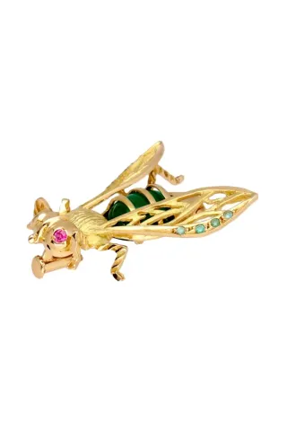 Broche Abeja Exlusivo Oro 18k