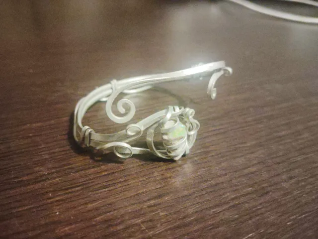 Pulsera Alpaca y Piedra