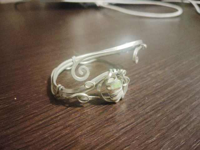 Pulsera Alpaca y Piedra