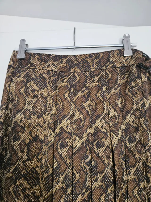 Falda Mango Animal Print Talla S