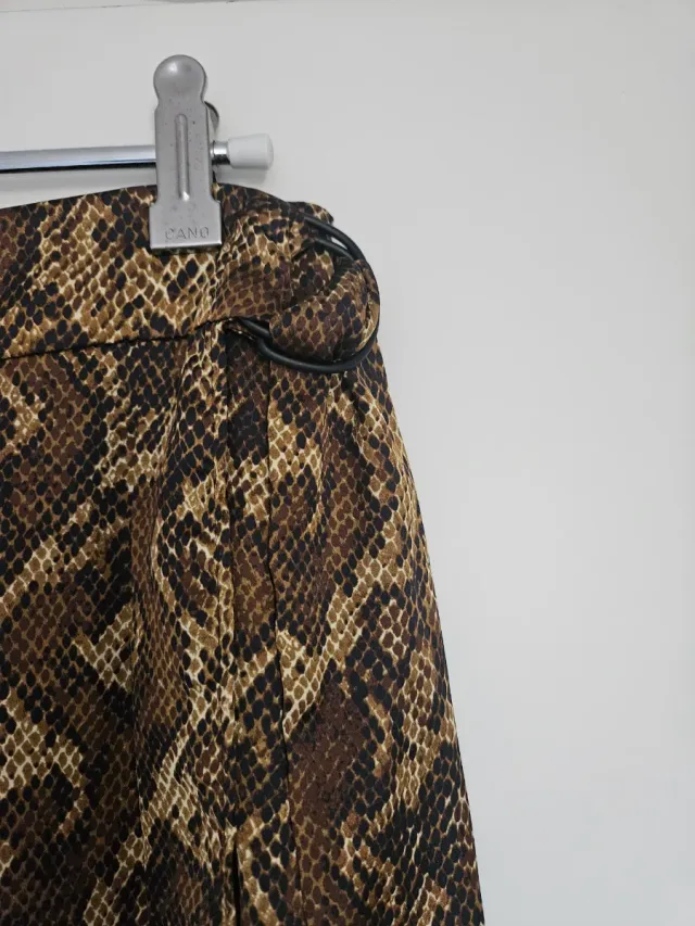 Falda Mango Animal Print Talla S