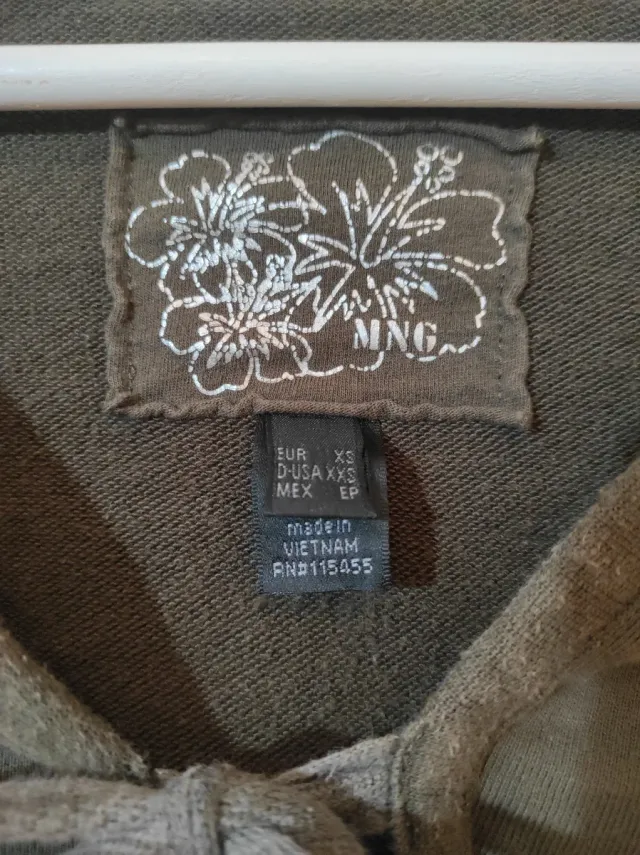 2000s Khaki Green Bolero Hoodie – Mango