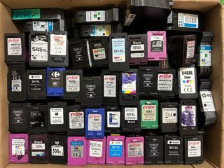 Cartuchos Tinta HP y Canon Vacíos