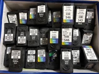 Cartuchos Tinta HP y Canon Vacíos