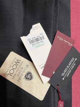 Pantalón de vestir caballero talla 52 negro Gris