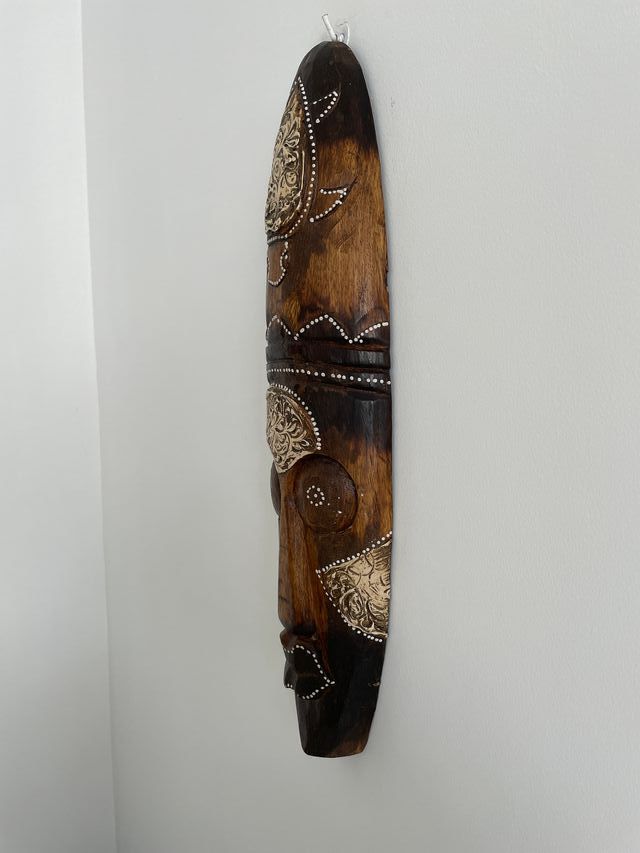 Maschera Africana in Legno Decorata