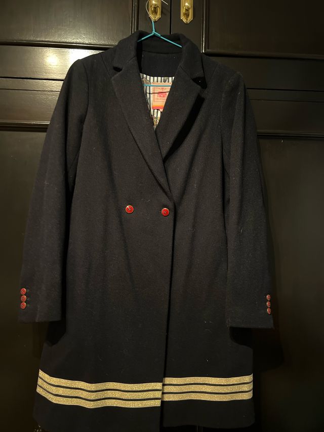 Abrigo Villagallo azul talla 40