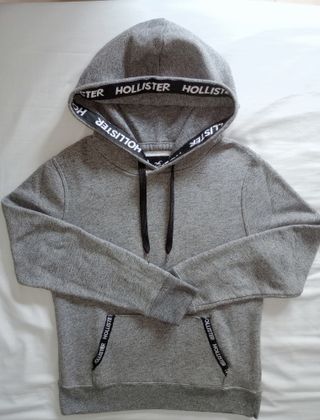 Sudadera Hollister Gris Unisex