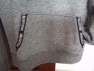 Sudadera Hollister Gris Unisex