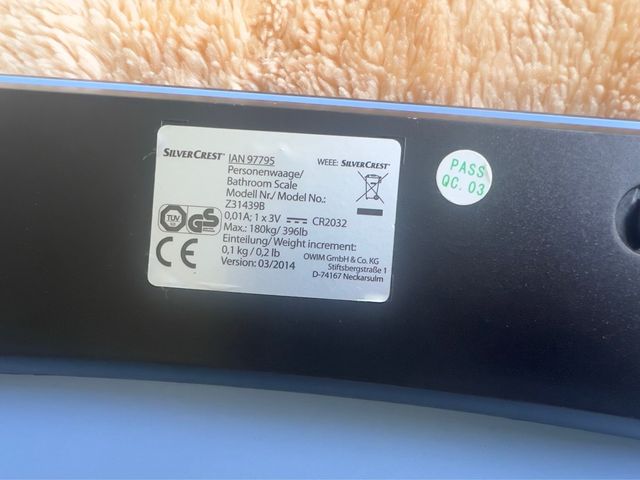 Báscula de Baño SilverCrest