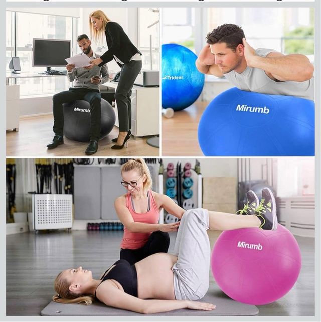 Pelota de ejercicio azul 75cm