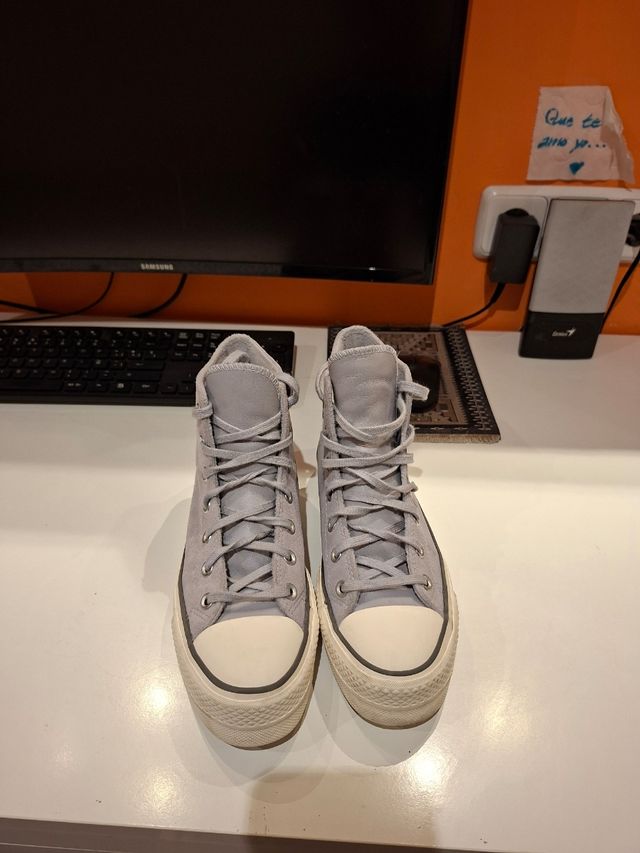 Converse All Star Chuck Taylor Grises Talla 38