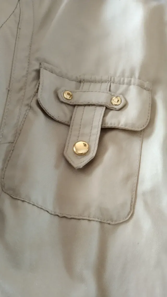 Chaquetón beige señora