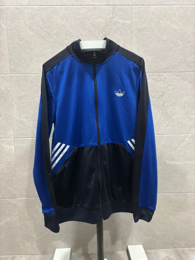 Chaqueta Adidas Original Azul y Negra