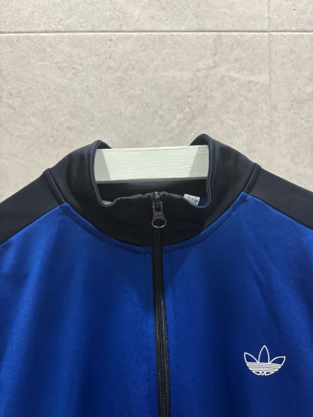 Chaqueta Adidas Original Azul y Negra