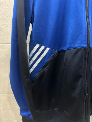 Chaqueta Adidas Original Azul y Negra