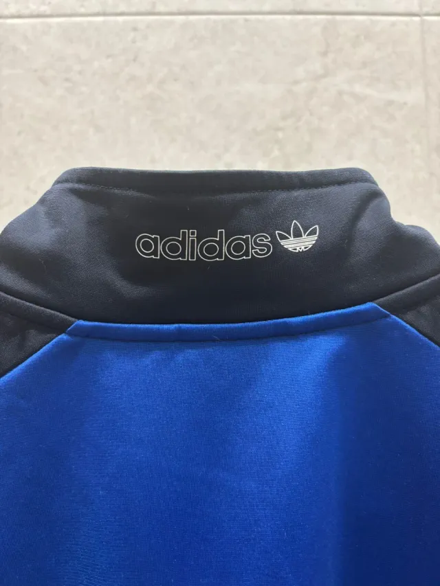 Chaqueta Adidas Original Azul y Negra