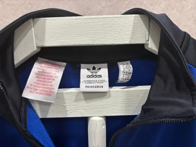 Chaqueta Adidas Original Azul y Negra