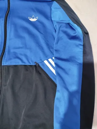 Chaqueta Adidas Original Azul y Negra