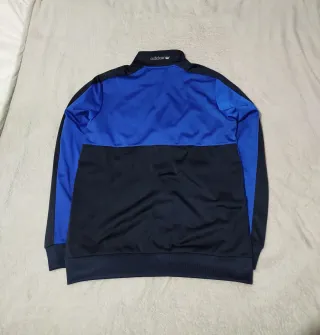 Chaqueta Adidas Original Azul y Negra