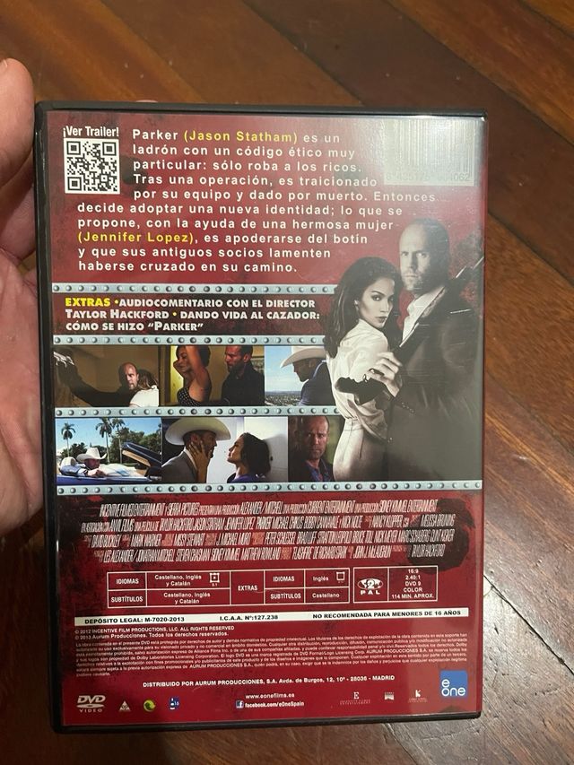 DVD Parker (Jason Statham, Jennifer Lopez)
