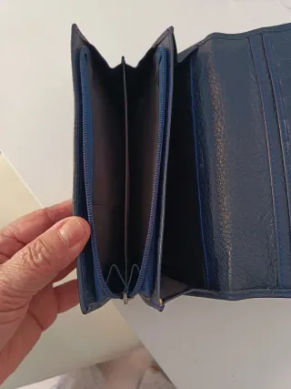 Billetera de mujer azul