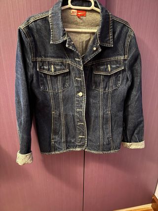 Chaqueta vaquera JNY pintada a mano Talla M
