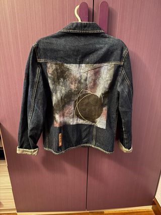 Chaqueta vaquera JNY pintada a mano Talla M