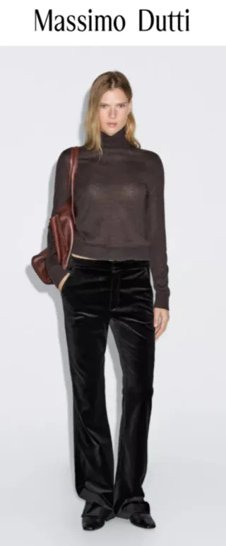 Pantalón Massimo Dutti Terciopelo  S NUEVO