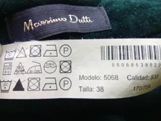 Pantalón Massimo Dutti Terciopelo  S NUEVO