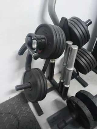 Material musculación gimnasio en casa