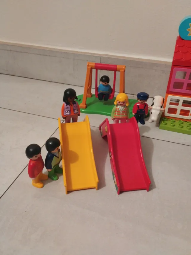 Lego Duplo y Playmobil 123 Pack