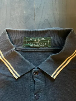 Polo Fred Perry Azul Talla 44 (L)