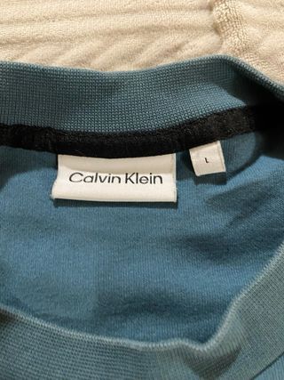 Felpa Calvin Klein Blu Petrolio Taglia L