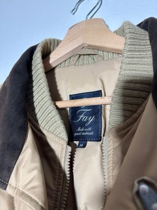 Giubbotto Fay Beige Vintage Uomo