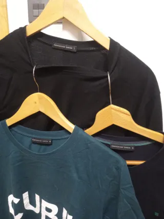 Lote 3 Camisetas Algodón talla M=2,L=1