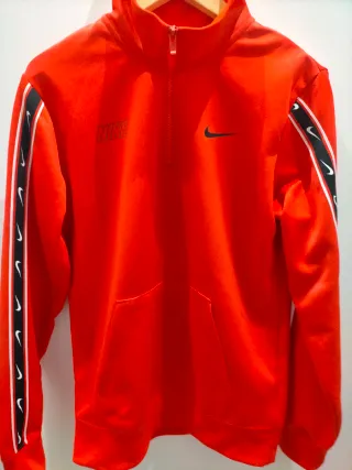 Sudadera Nike roja Media Cremallera