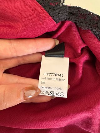 Vestido Rojo Lencero de Lentejuelas Talla S-36