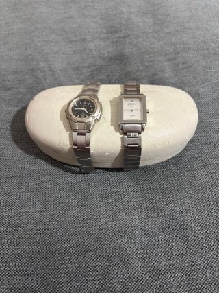 Conjunto 2 Relojes Pulsera Metal