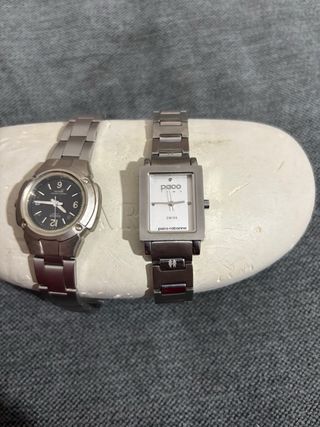 Conjunto 2 Relojes Pulsera Metal