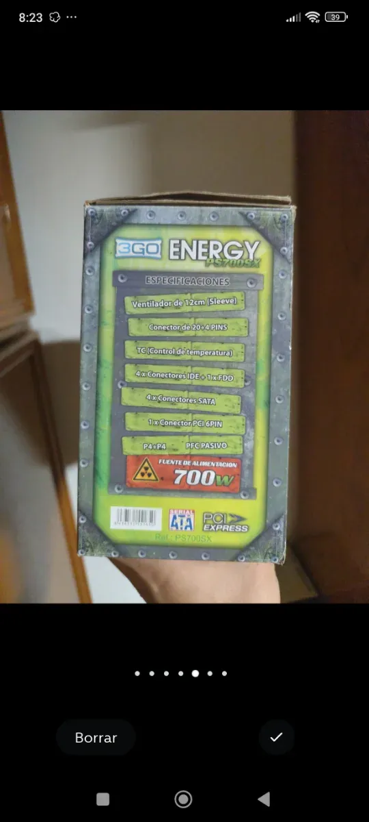 Fuente Alimentación Gaming 700W