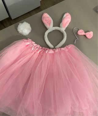 Disfraz Coneja Adulta Tutú Rosa y Orejas