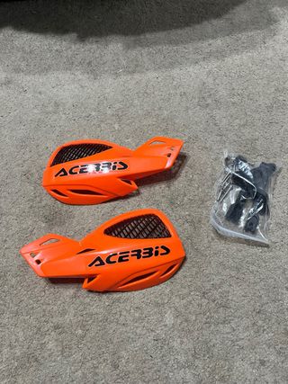 Paramanos moto Acerbis naranjas