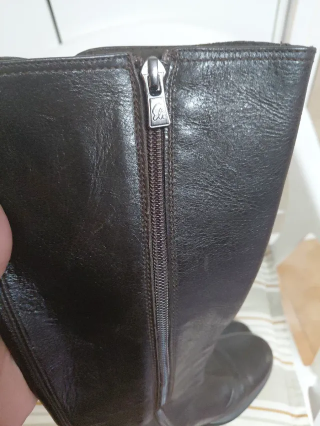 Botasde de piel marca papanatas marrón talla 35