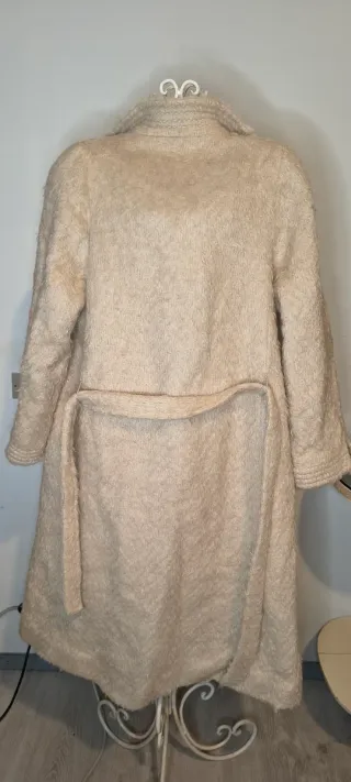 Cappotto Vintage Mohair/Lana Anni '60 Beige