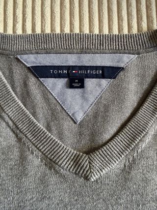 Jersey pico Tommy Hilfiger gris Talla M