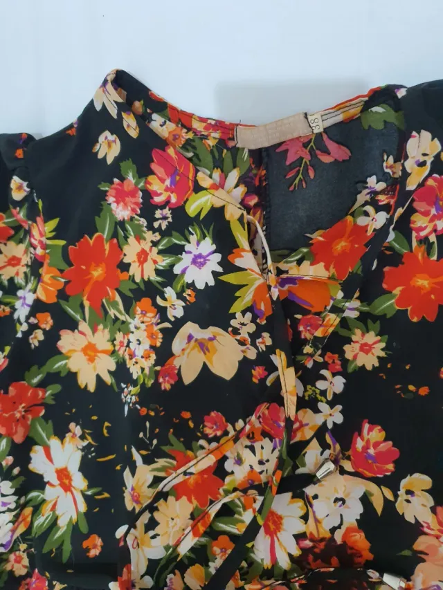 Vestido largo estampado floral