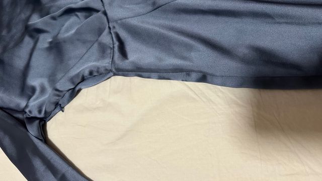 Vestido Zara Azul Satén NUEVO